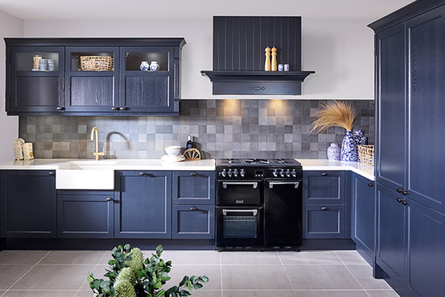 Keukenkleuren blauwe keuken